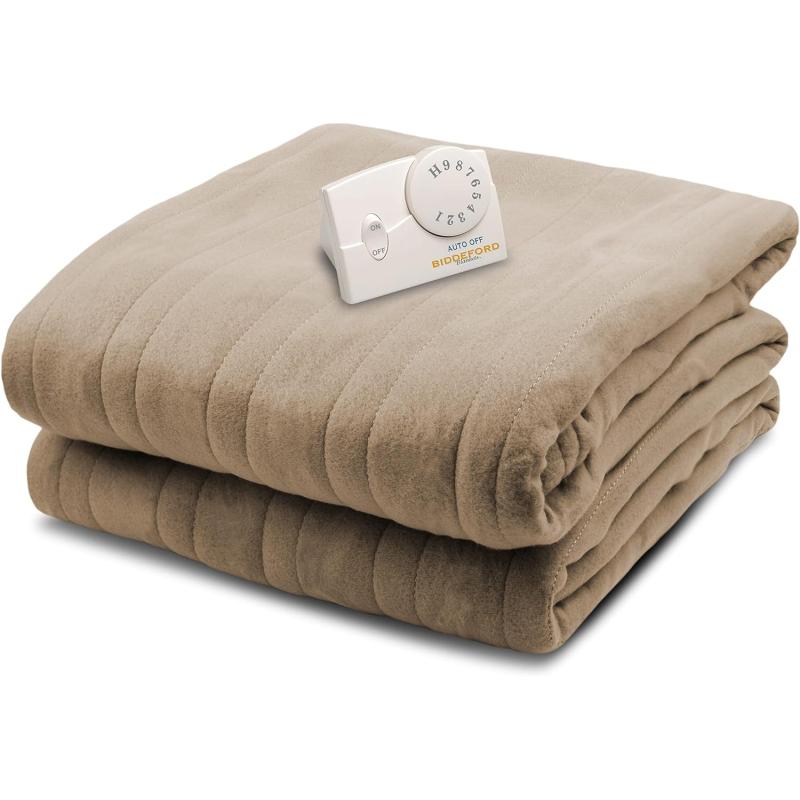 Biddeford microplush best sale heated blanket twin