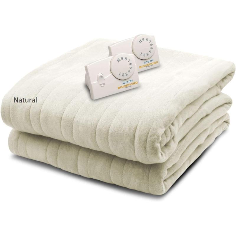 BIDDEFORD BLANKETS Comfort Knit Electric Heated Blanket With Analog ...